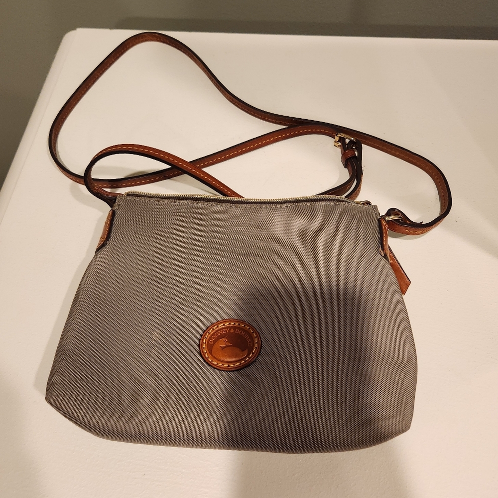 Dooney & Bourke Elephant Gray Nylon Crossbody